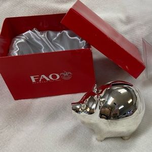 FAO SCHWARZ Silver Pig Bank